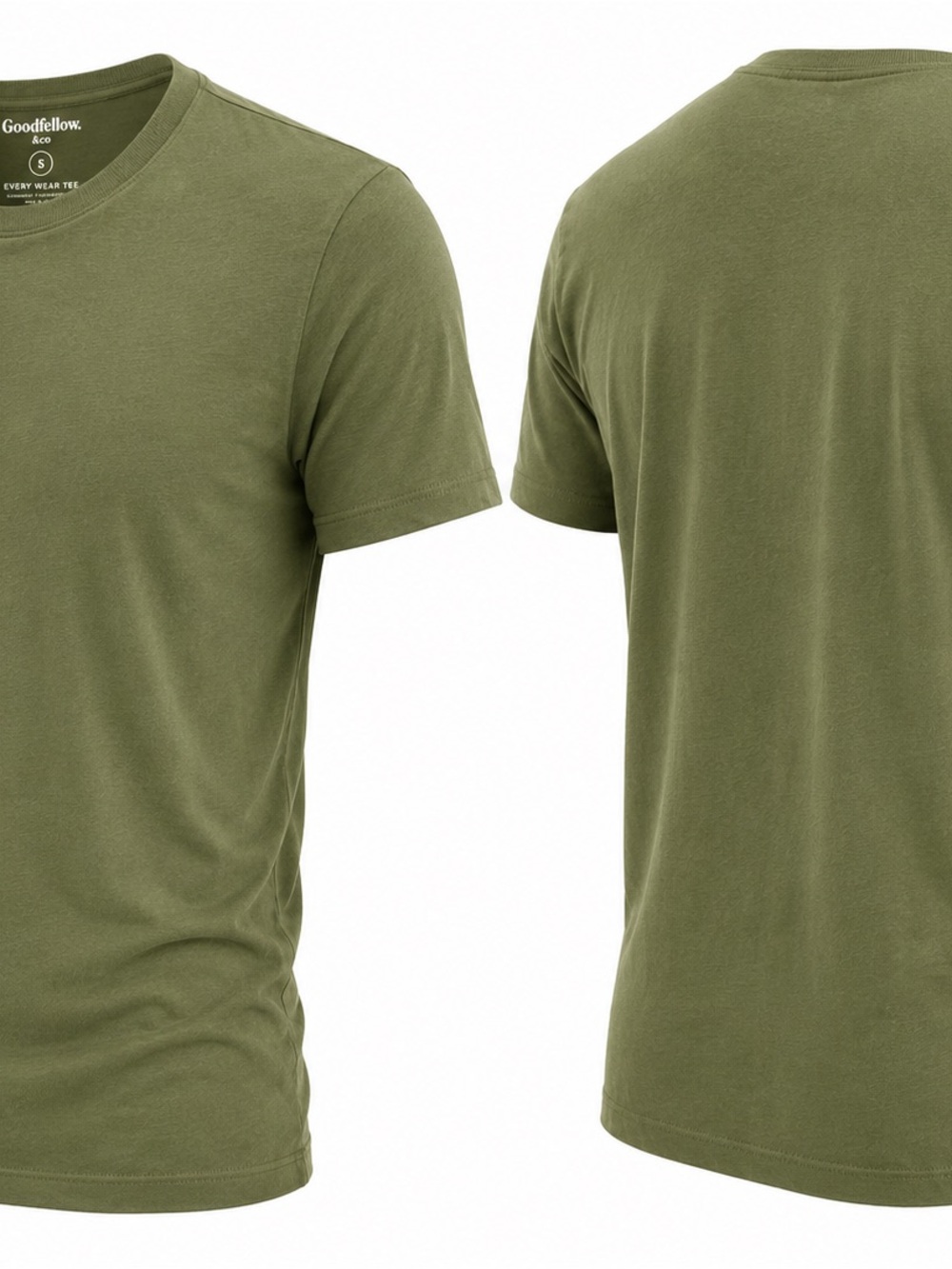 Goodfellow & Co Olive Green Crewneck Short Sleeve Tee